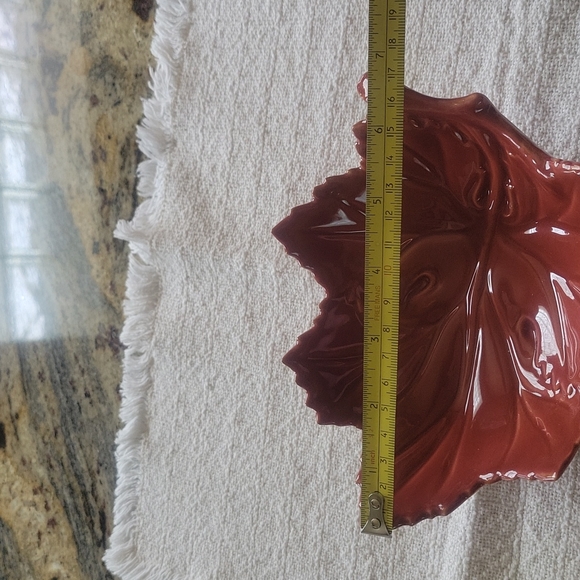 HP!!🎉🎉VIETRI rusty color autumn small grape leaf bowl🇮🇹 NWOT - Picture 5 of 6